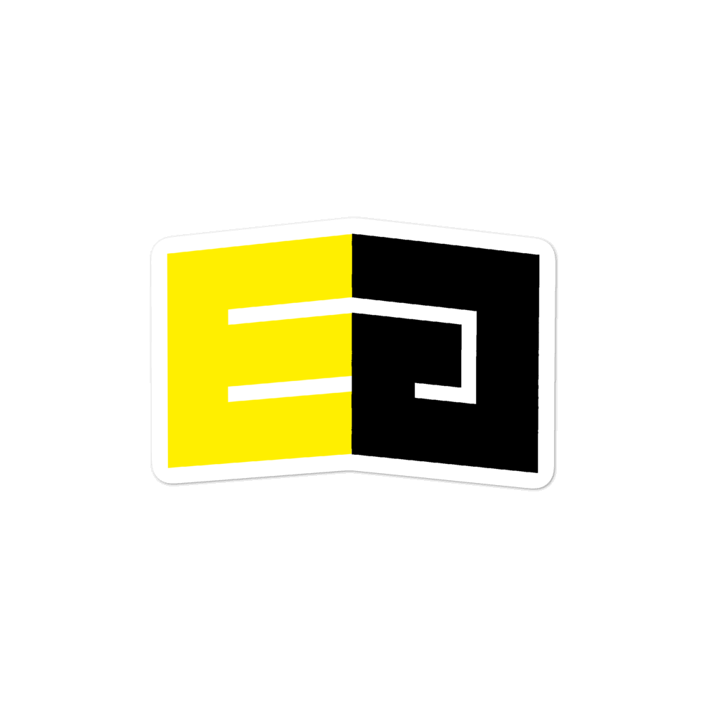 Elite Gaming Yellow & Black Sticker