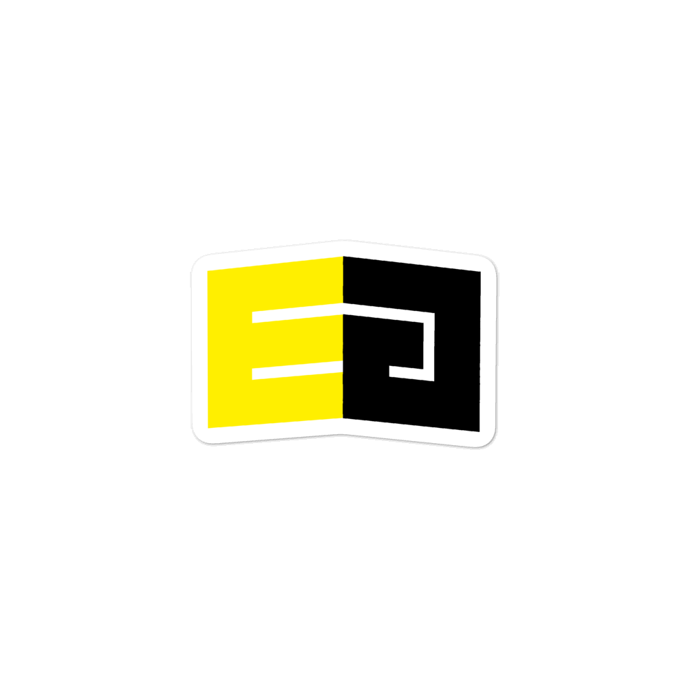 Elite Gaming Yellow & Black Sticker