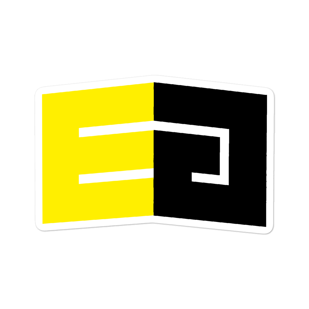 Elite Gaming Yellow & Black Sticker